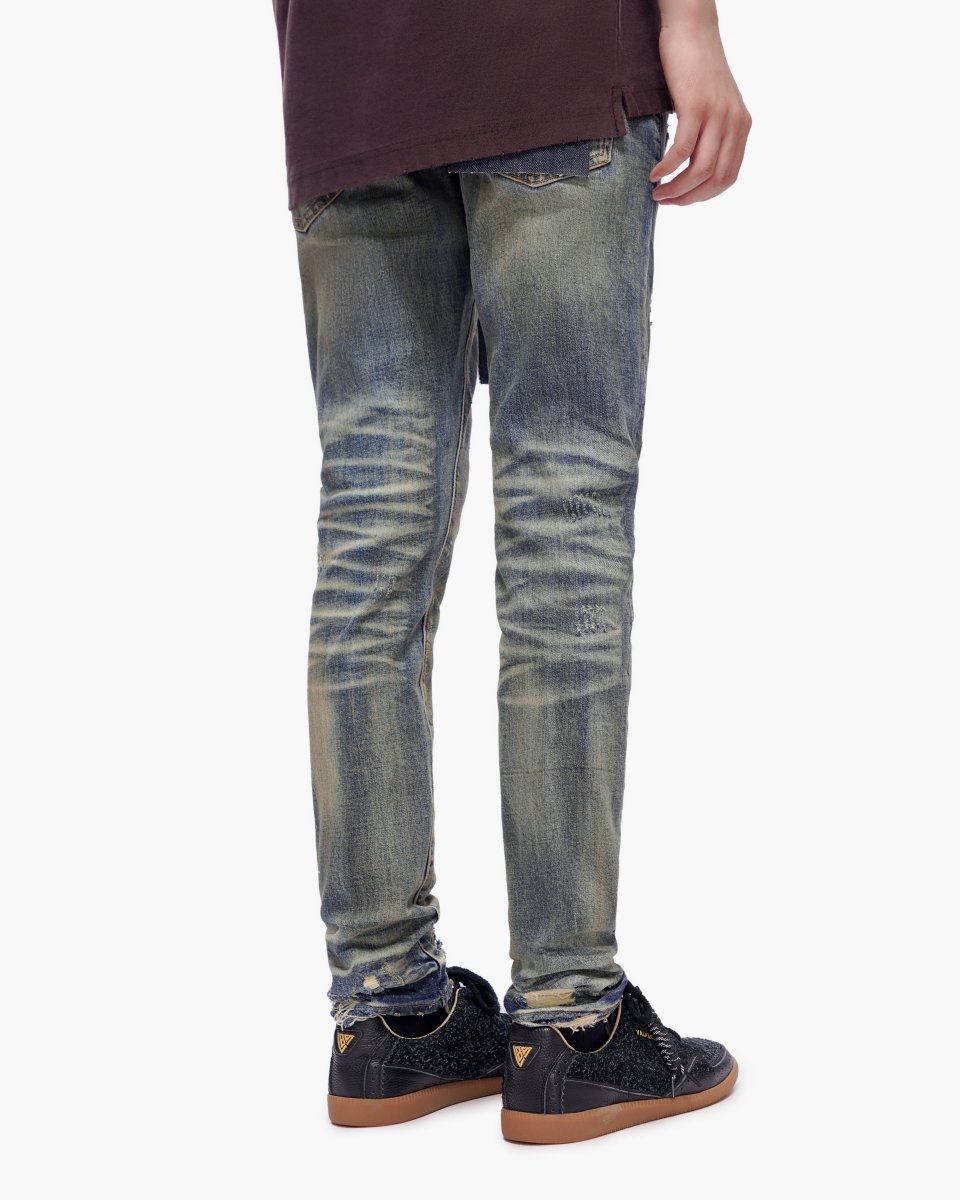 Haste Vintage Dark Blue Wash Skinny Jeans - Valabasas