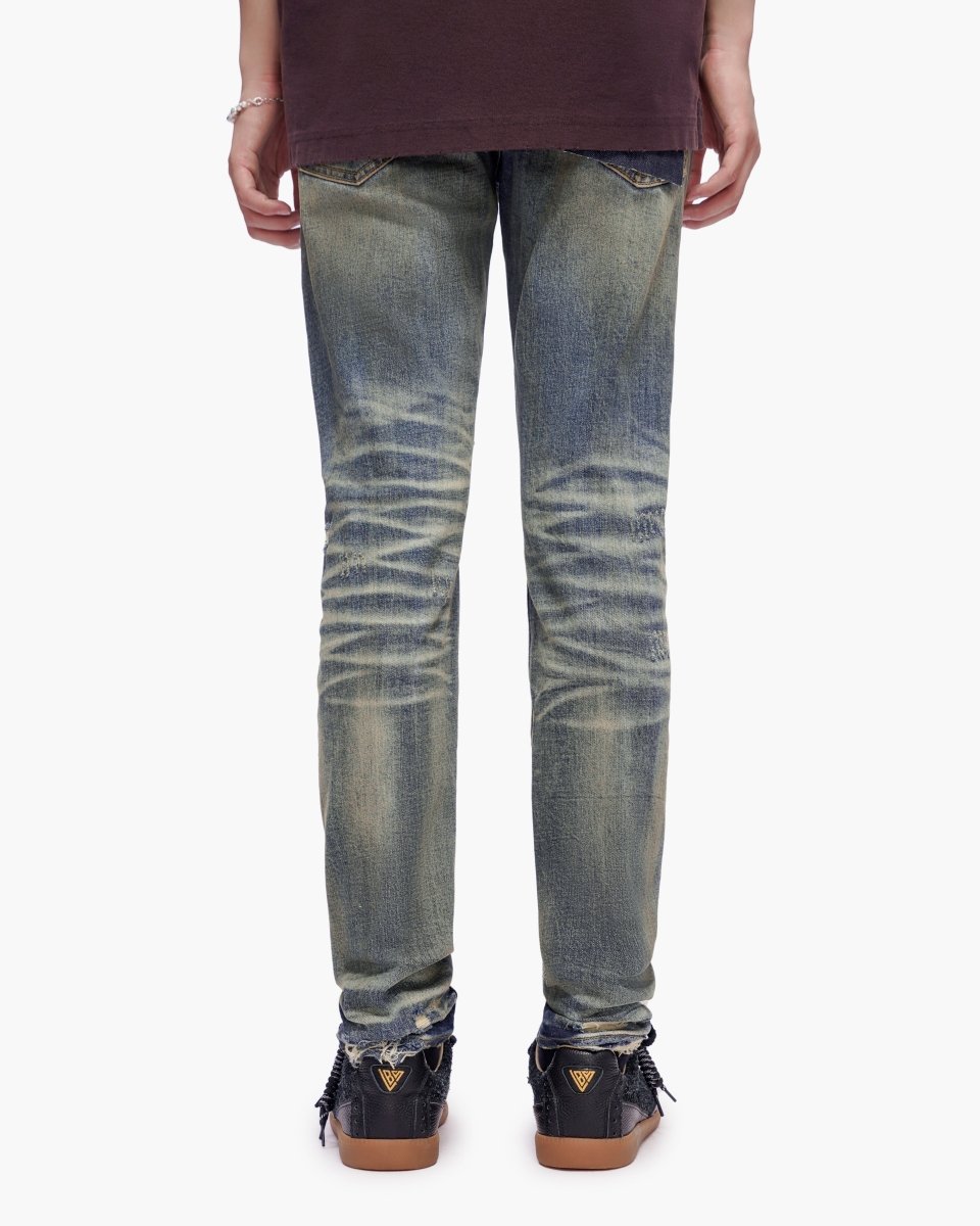 Haste Vintage Dark Blue Wash Skinny Jeans - Valabasas