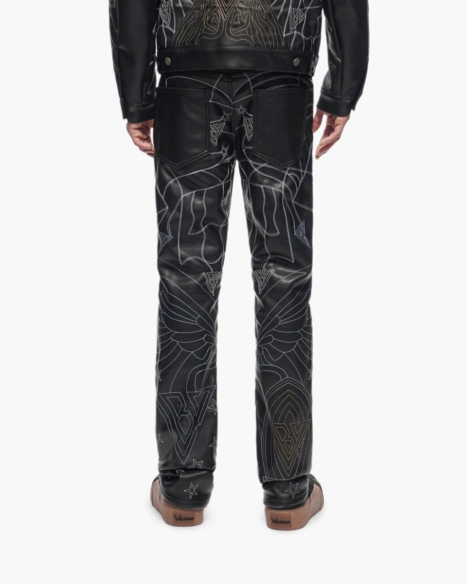 Havoc Vegan Leather Black Stacked - Valabasas