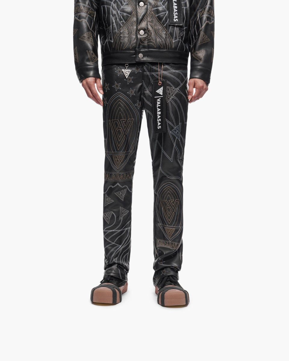 Havoc Vegan Leather Black Stacked - Valabasas