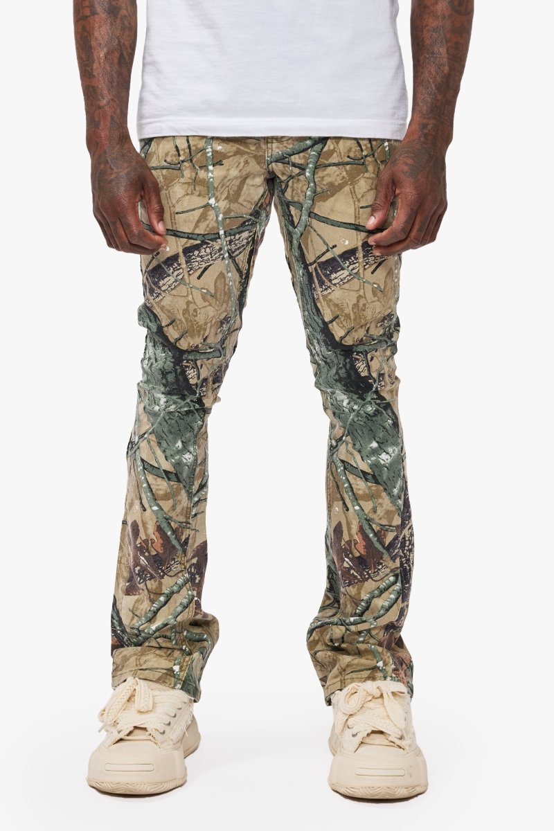 Hazard Forest Camo Stacked Jeans - Valabasas