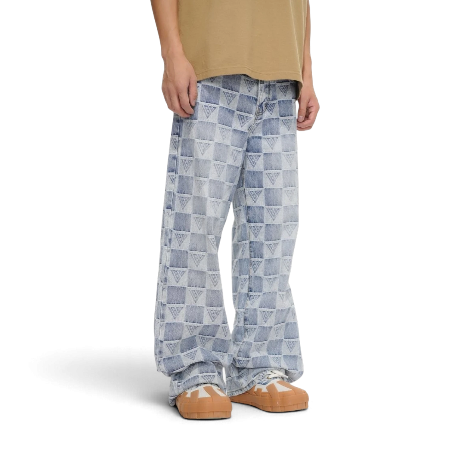 Valabasas Monogram Jeans - Stacked Light Blue Wash