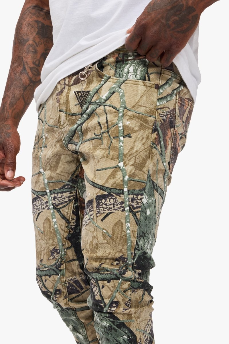 Hazard Forest Camo Stacked Jeans - Valabasas