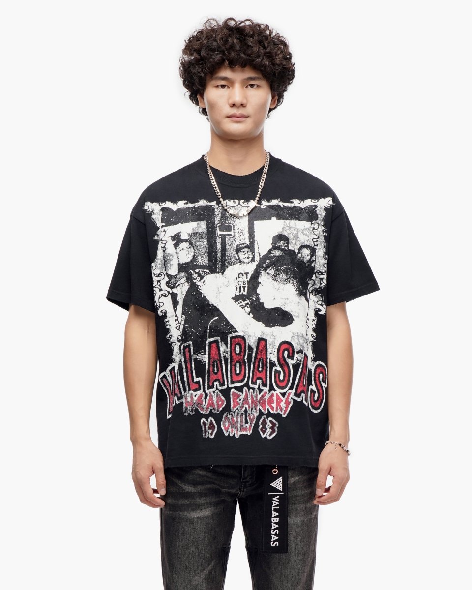 Head Bangers Black Tee - Valabasas