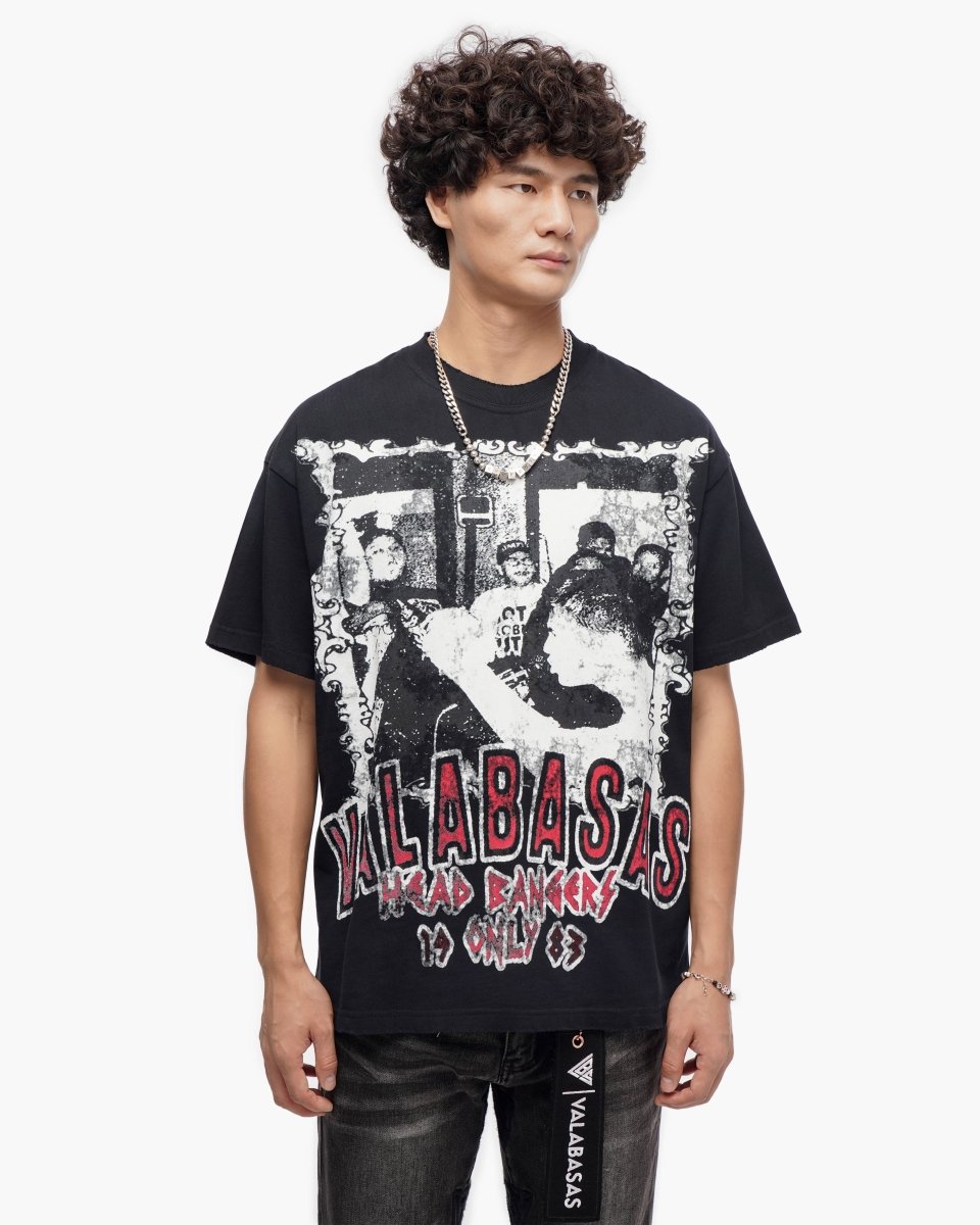 Head Bangers Black Tee - Valabasas