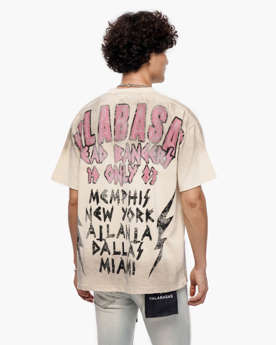 Head Bangers Cream Tee - Valabasas