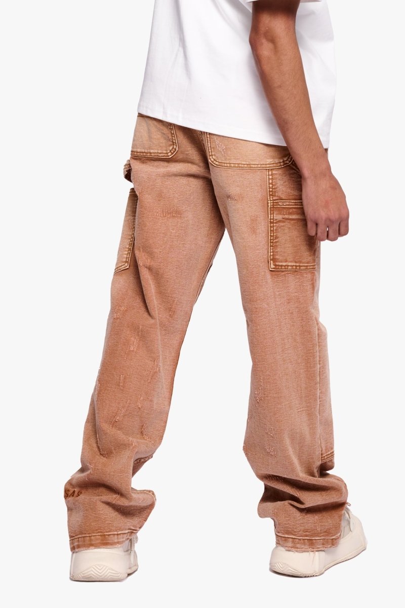 Hound Straight Jeans Brown Washed - Valabasas