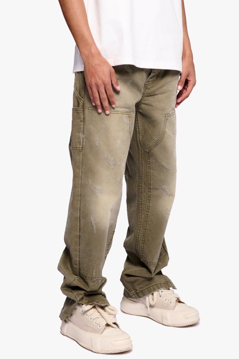 Hound Straight Jeans Green Washed - Valabasas