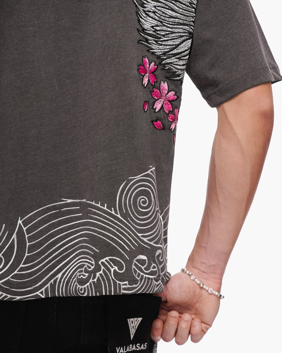 Ikari Tee Washed Black - Valabasas
