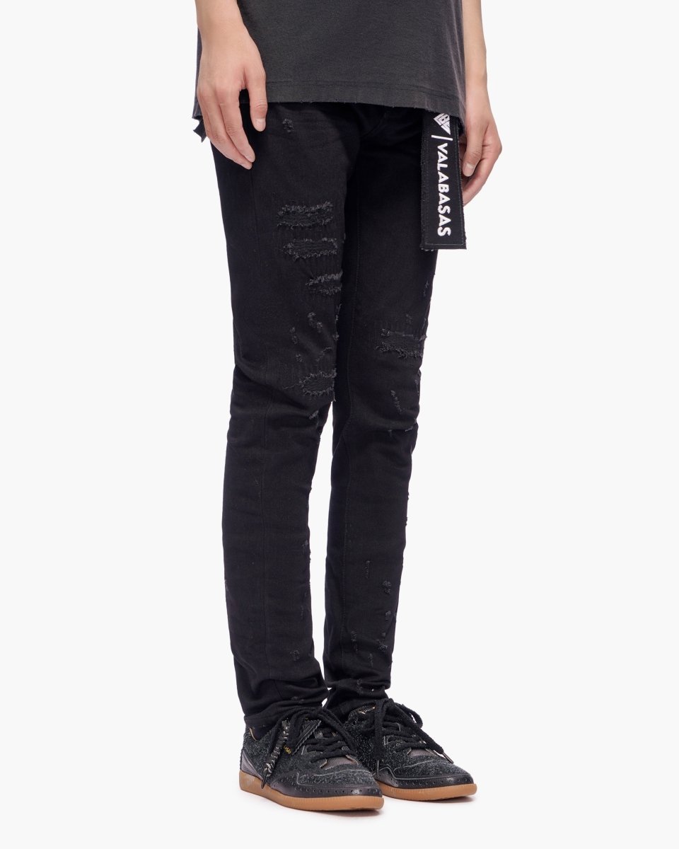 Ilyas Jet Black Skinny Jeans - Valabasas