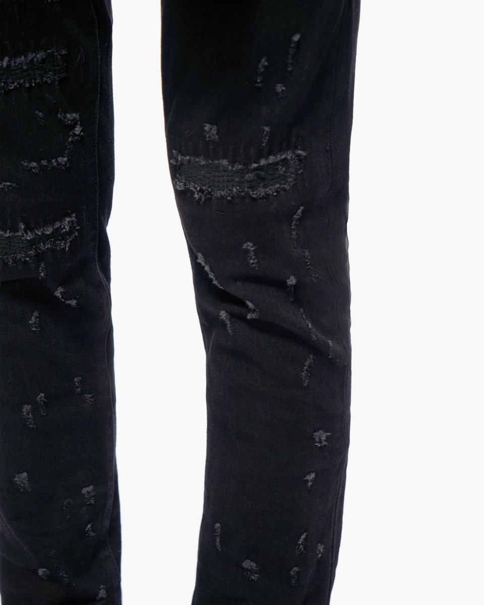 Ilyas Jet Black Skinny Jeans - Valabasas