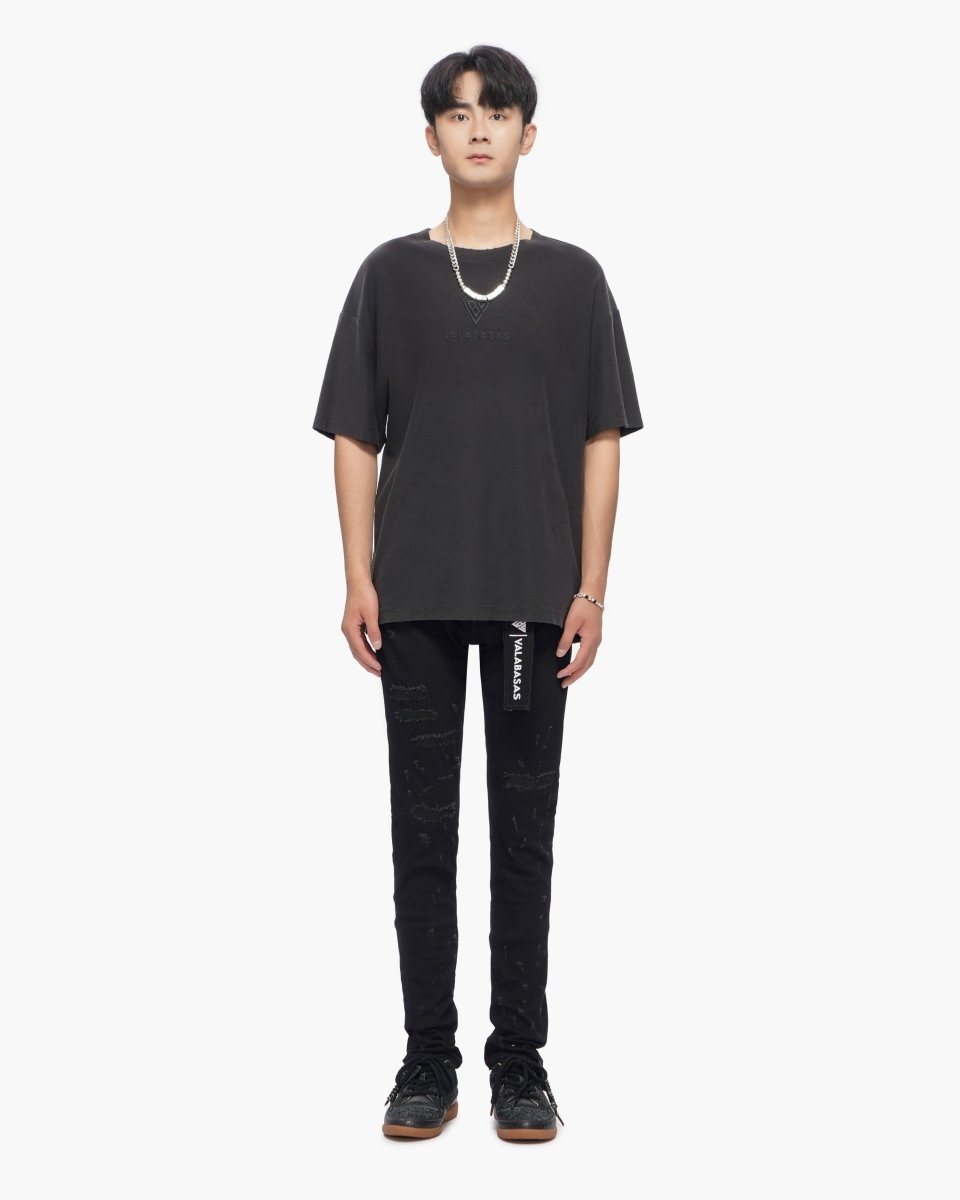 Ilyas Jet Black Skinny Jeans - Valabasas