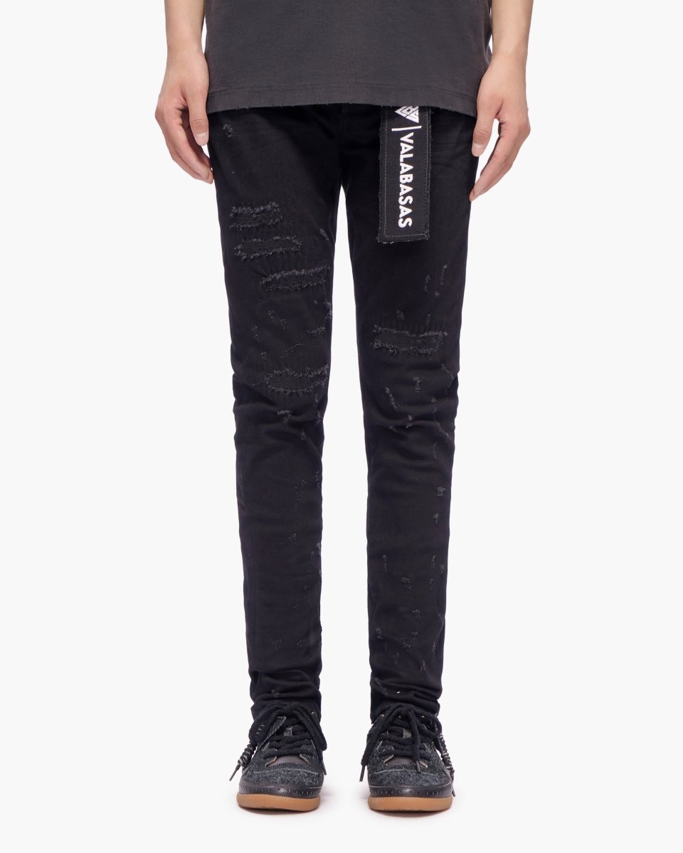 Ilyas Jet Black Skinny Jeans - Valabasas