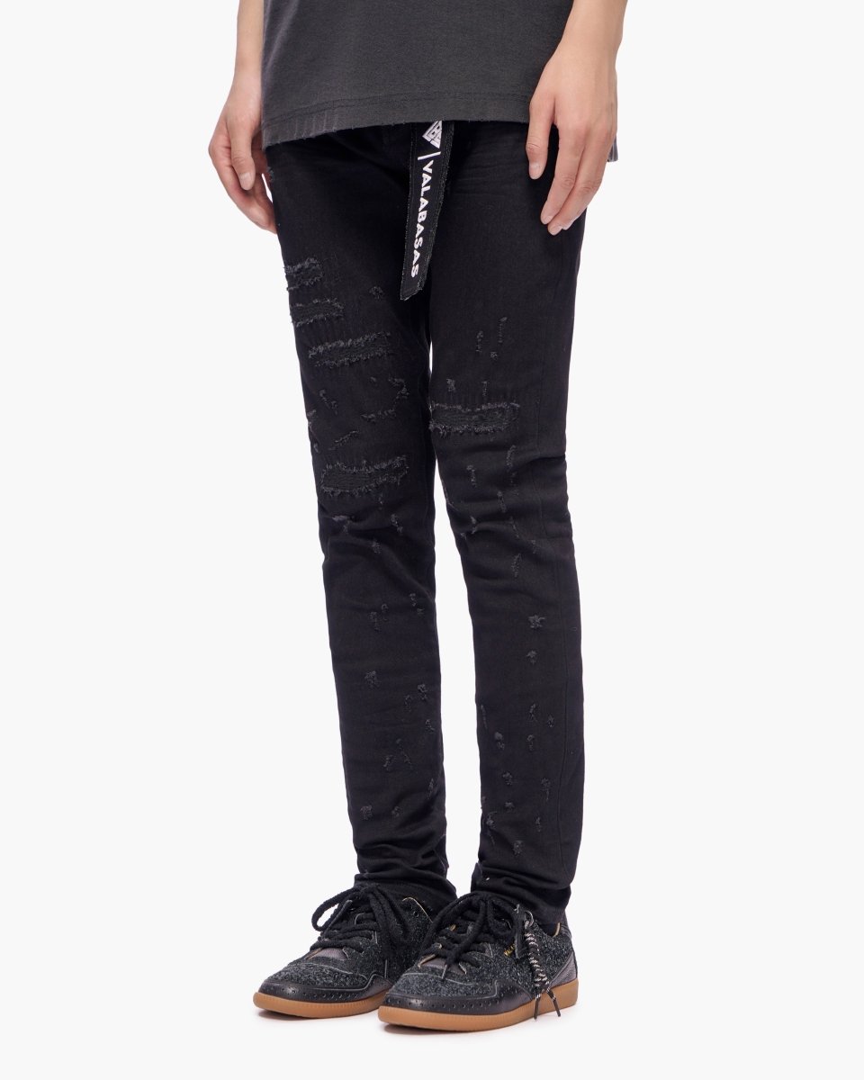 Ilyas Jet Black Skinny Jeans - Valabasas