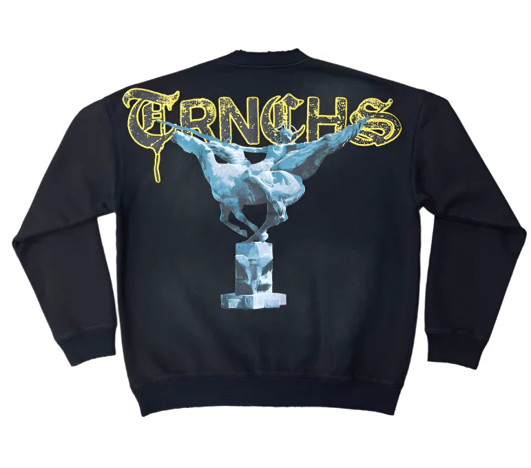 Trnchs Angels Among Vulture Men's Sweater - Black