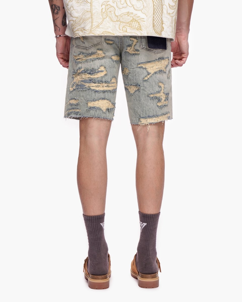 Incise Shorts Vintage Wash - Valabasas