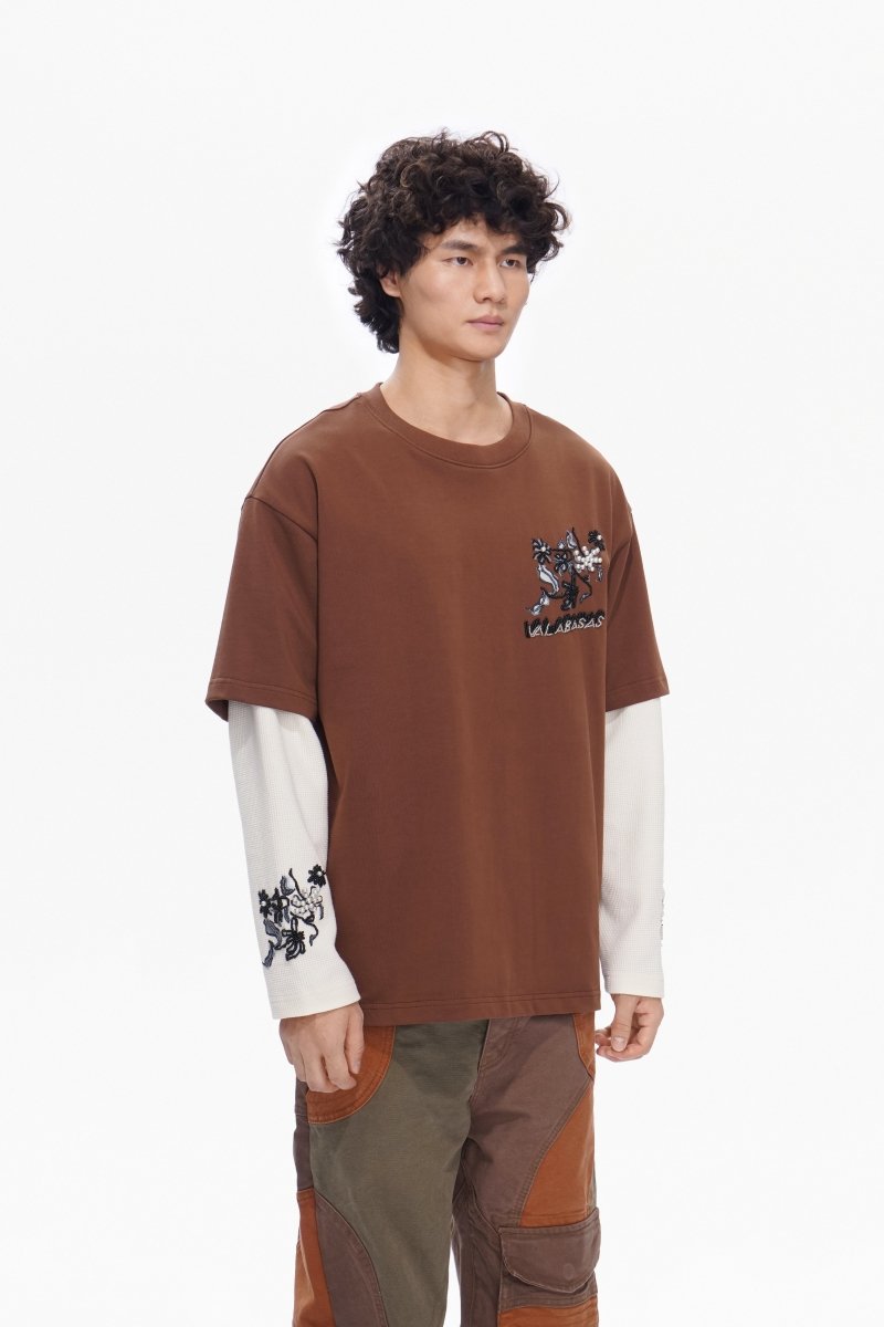 Inheritance Layered Tee Brown - Valabasas
