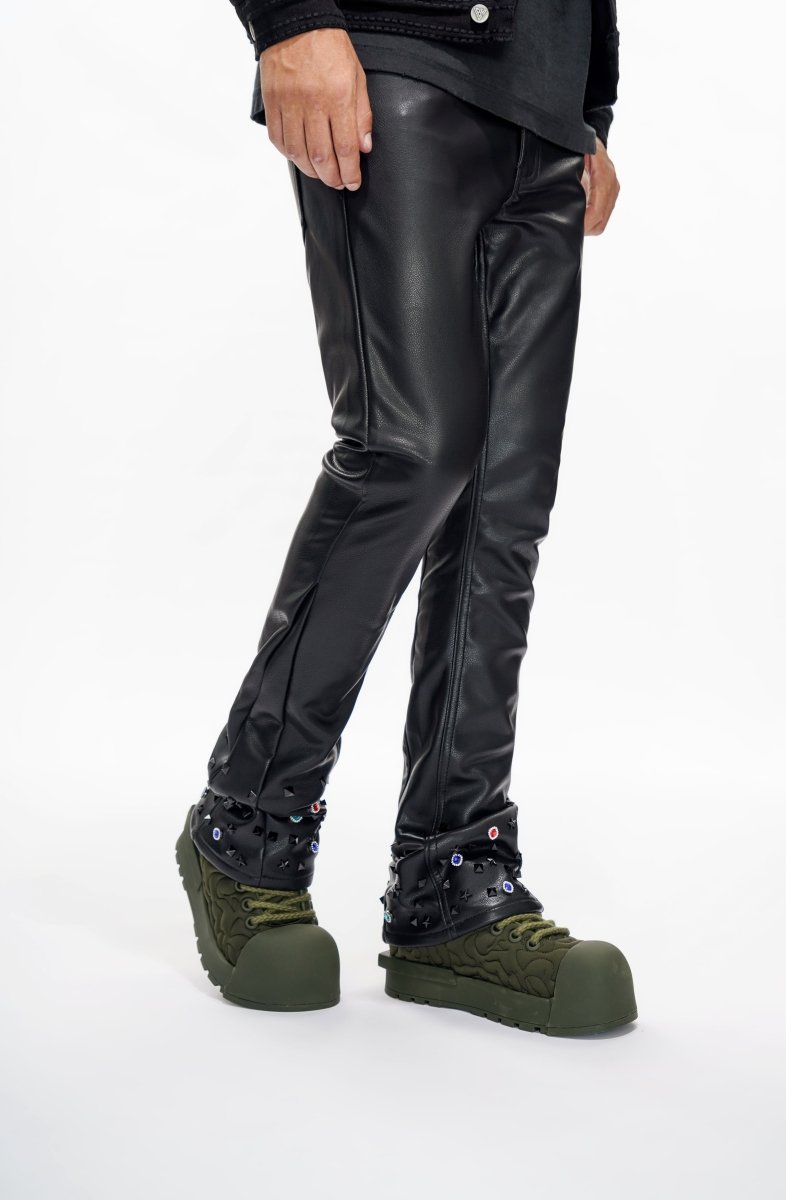 Ion Black Leather Stacked - Valabasas