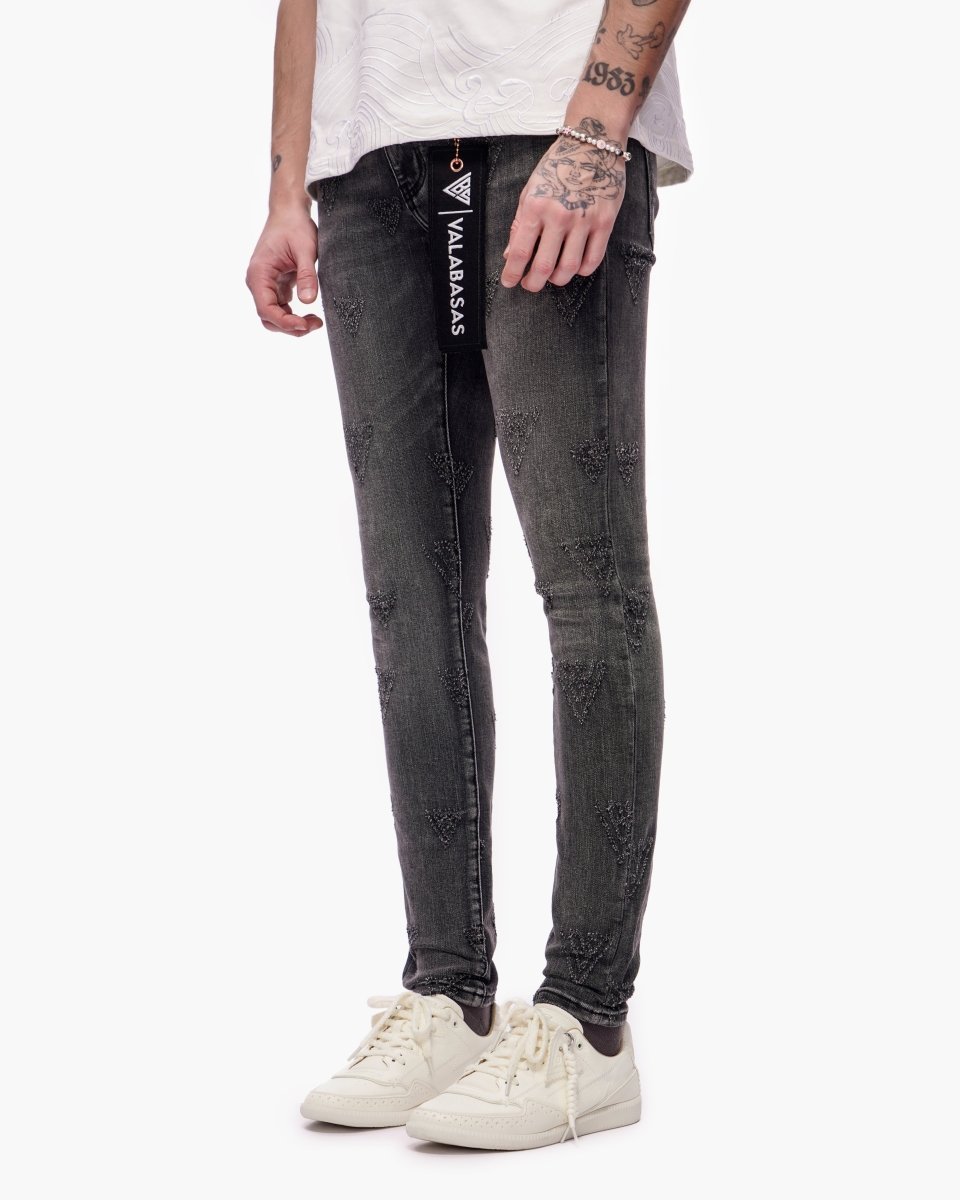 Iso Skinny Grey Wash Jeans - Valabasas