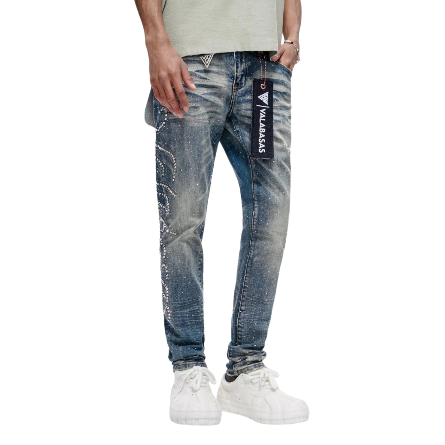 Valabasas Licium Skinny Jeans - Distressed Wash