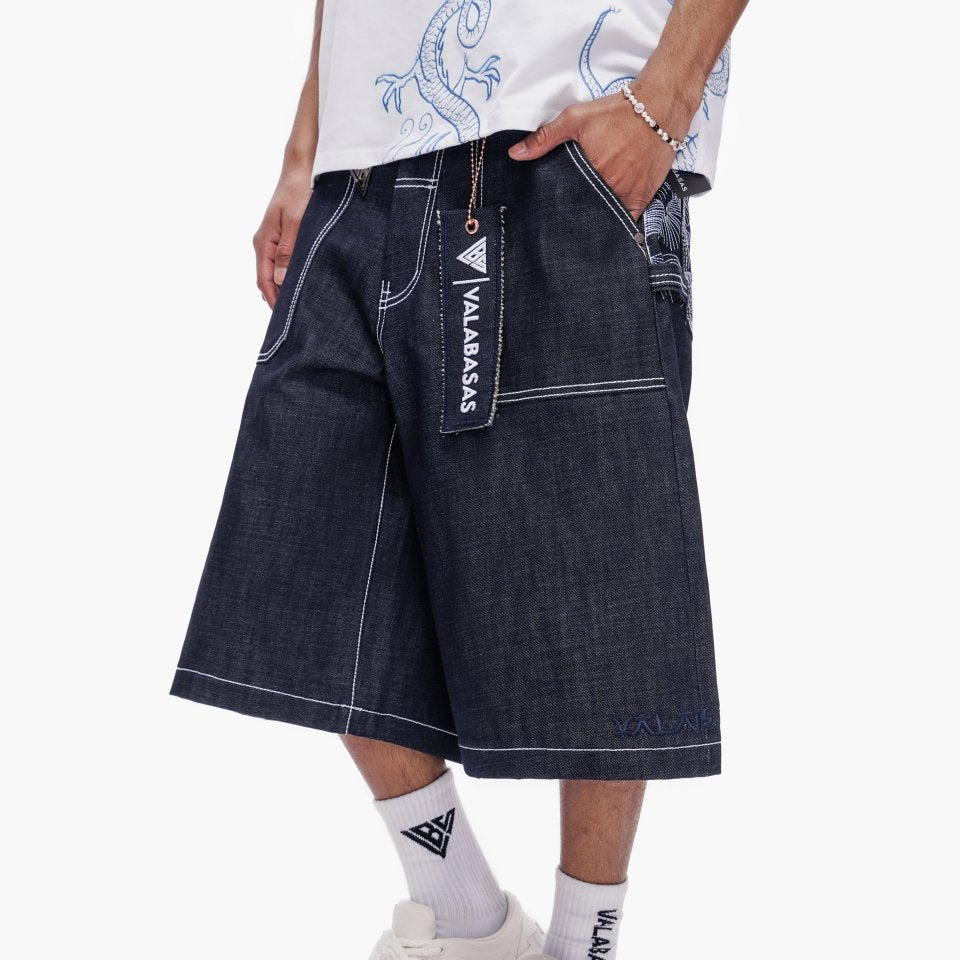 Kaze Baggy Jorts Indigo - Valabasas