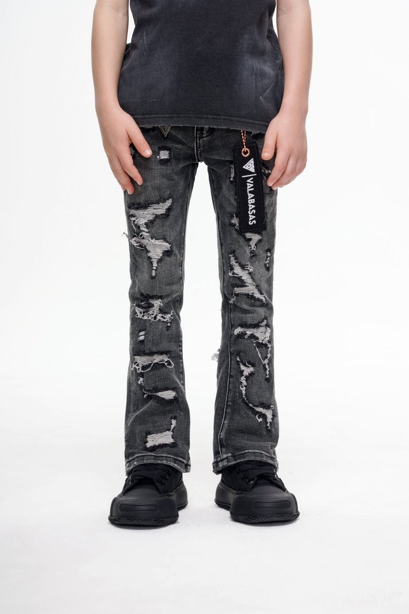 Kids Breach Stacked Grey - Valabasas