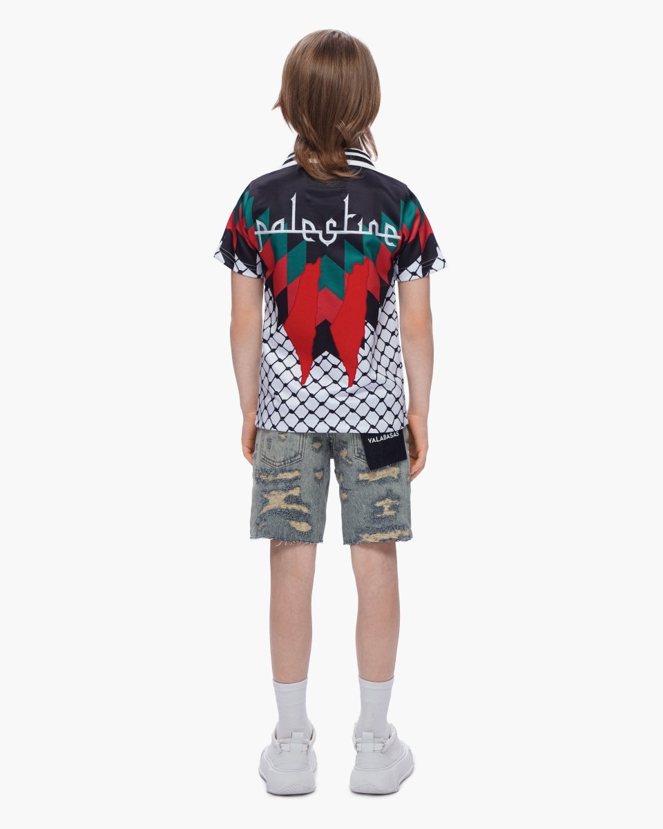 Kids Incise Jorts Vintage Wash - Valabasas