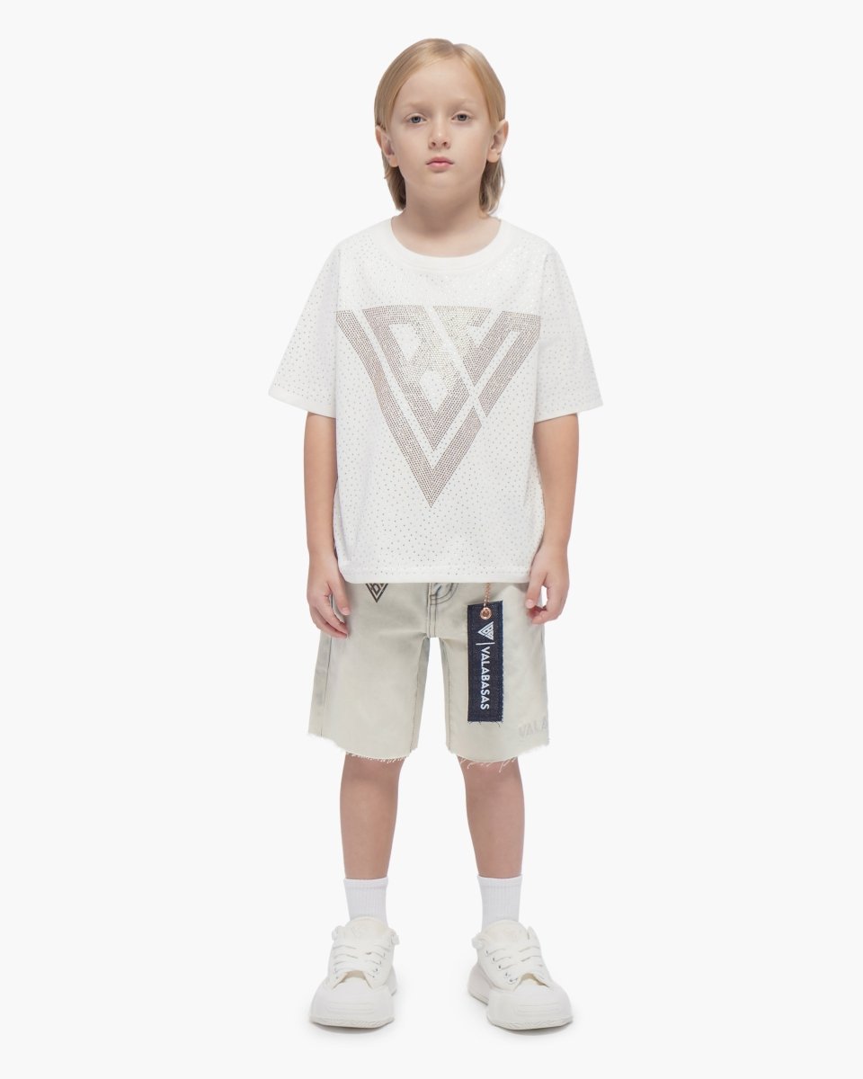 Kids Jr. Arctic Blue Denim Shorts - Valabasas