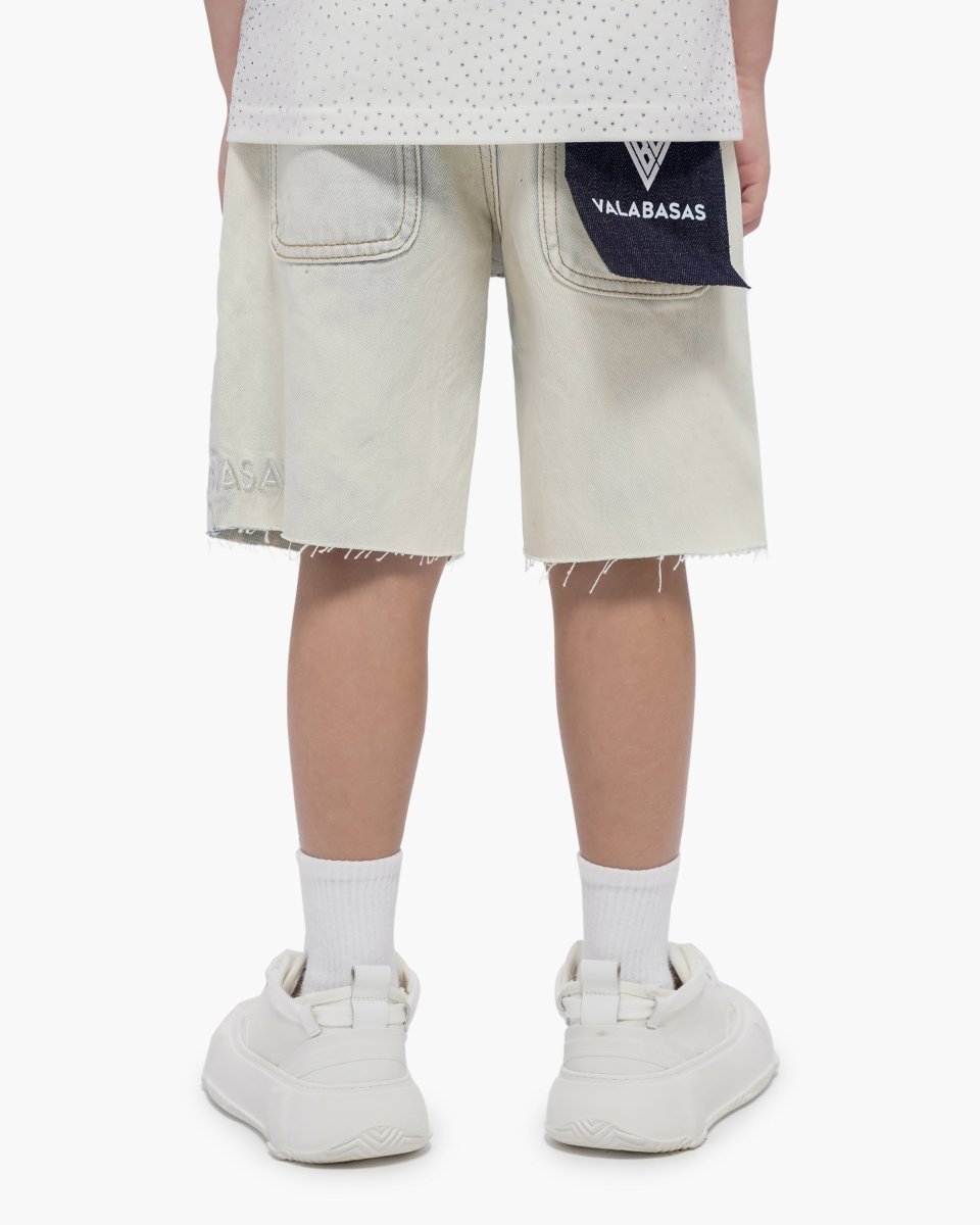 Kids Jr. Arctic Blue Denim Shorts - Valabasas