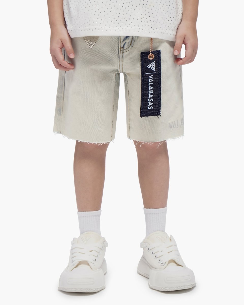Kids Jr. Arctic Blue Denim Shorts - Valabasas
