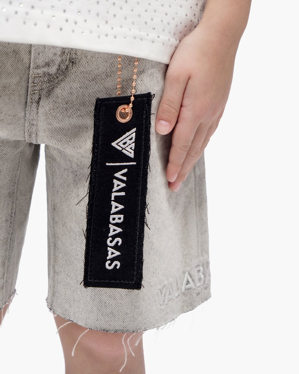 Kids Jr.Shorts Snow Grey - Valabasas