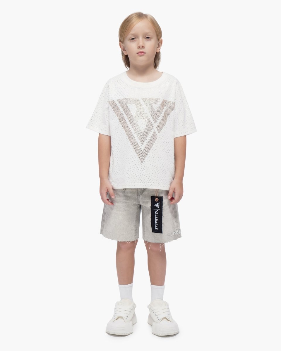 Kids Jr.Shorts Snow Grey - Valabasas