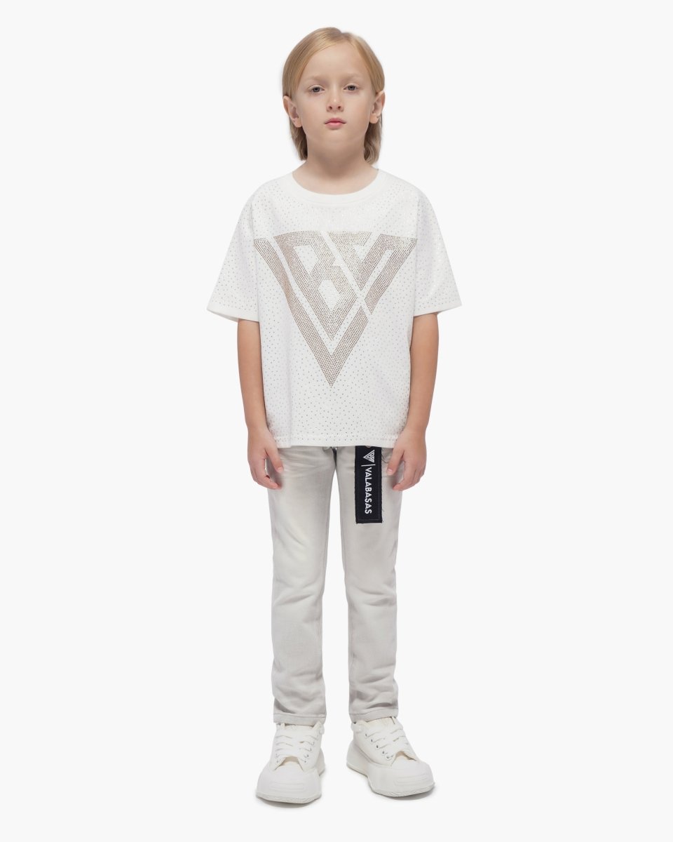 Kids Jr.Slim Snow Grey Jeans - Valabasas