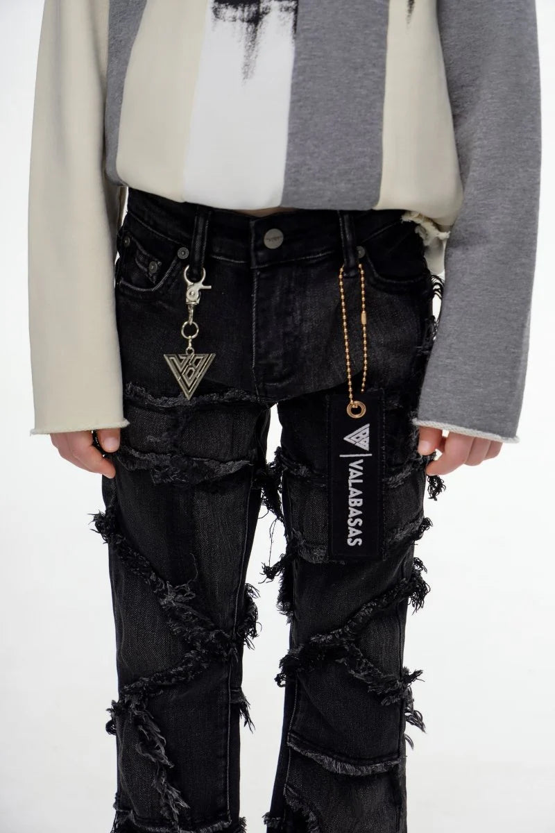 Valabasas Patchwork Kids Jeans - Stacked