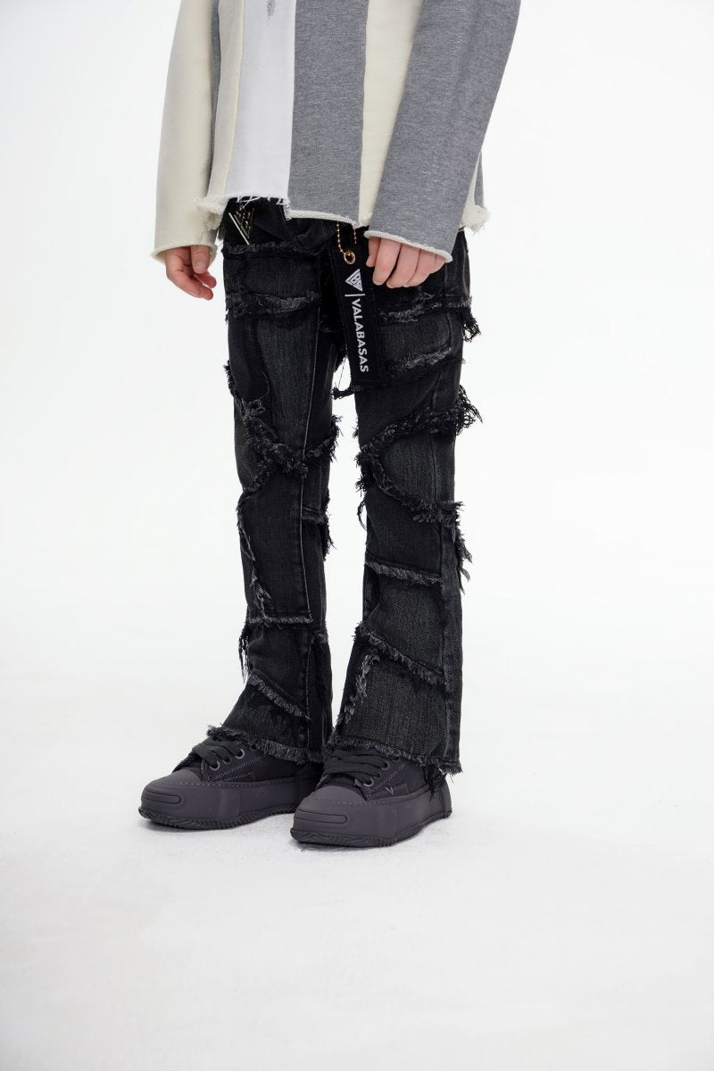 Kids Patchwork Stacked Black - Valabasas