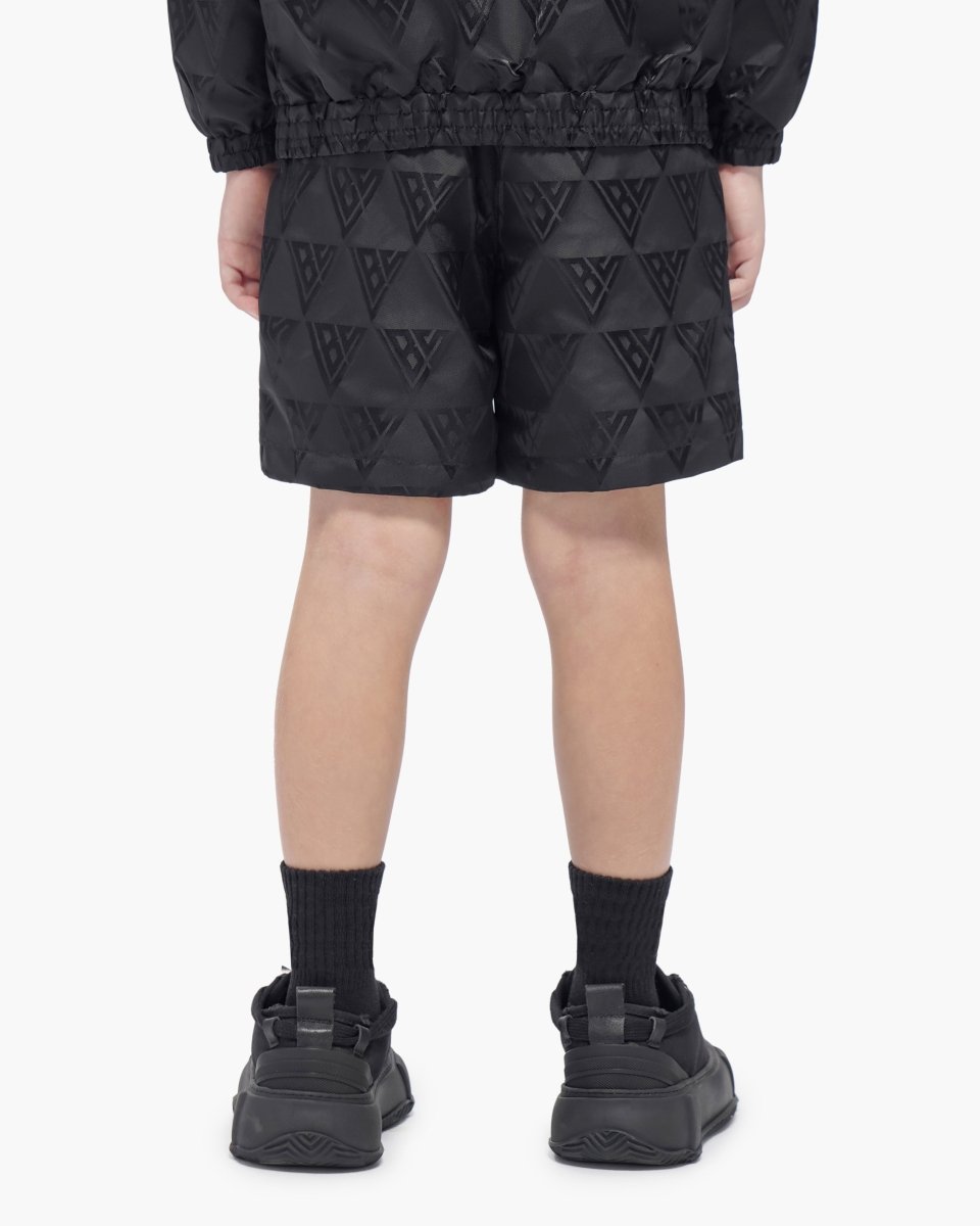 Kids Signature 2.0 Black Nylon Shorts - Valabasas