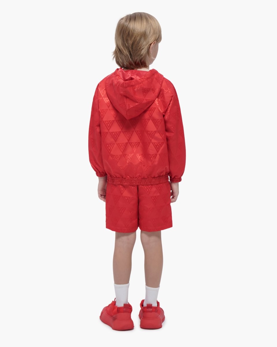 Kids Signature 2.0 Red Nylon Shorts - Valabasas