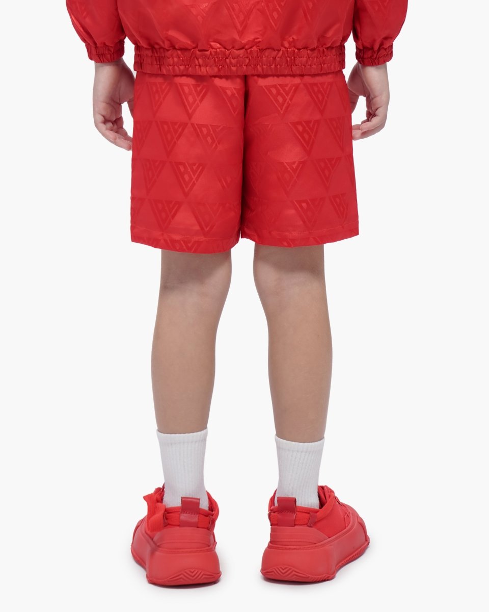 Kids Signature 2.0 Red Nylon Shorts - Valabasas