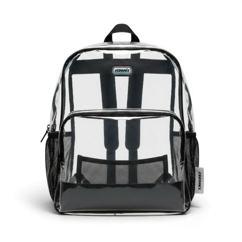 Heavy-Duty Clear Backpack - Stadium Approved Transparent School Bookbag