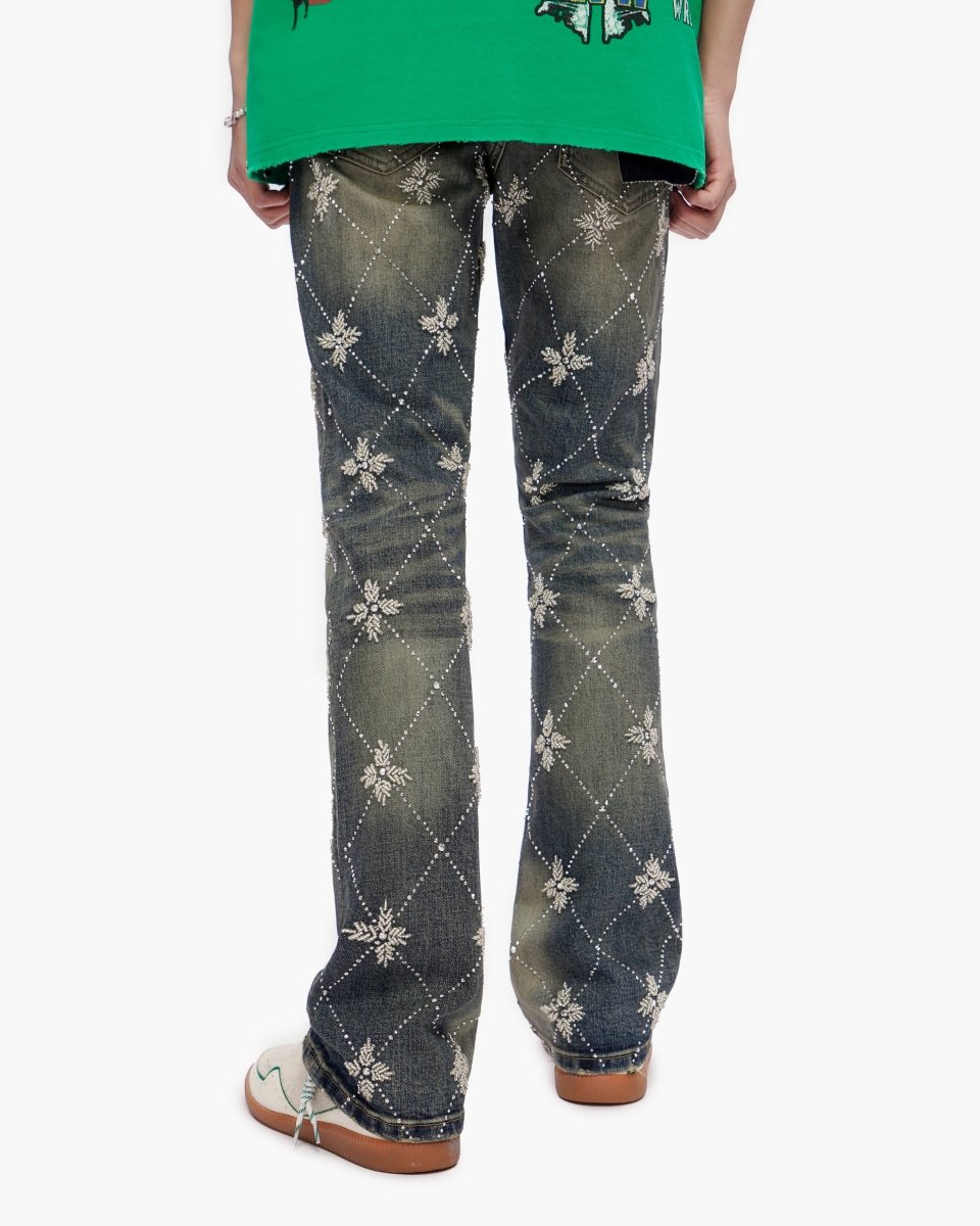 Kinz Stacked Medium Blue Jeans - Valabasas