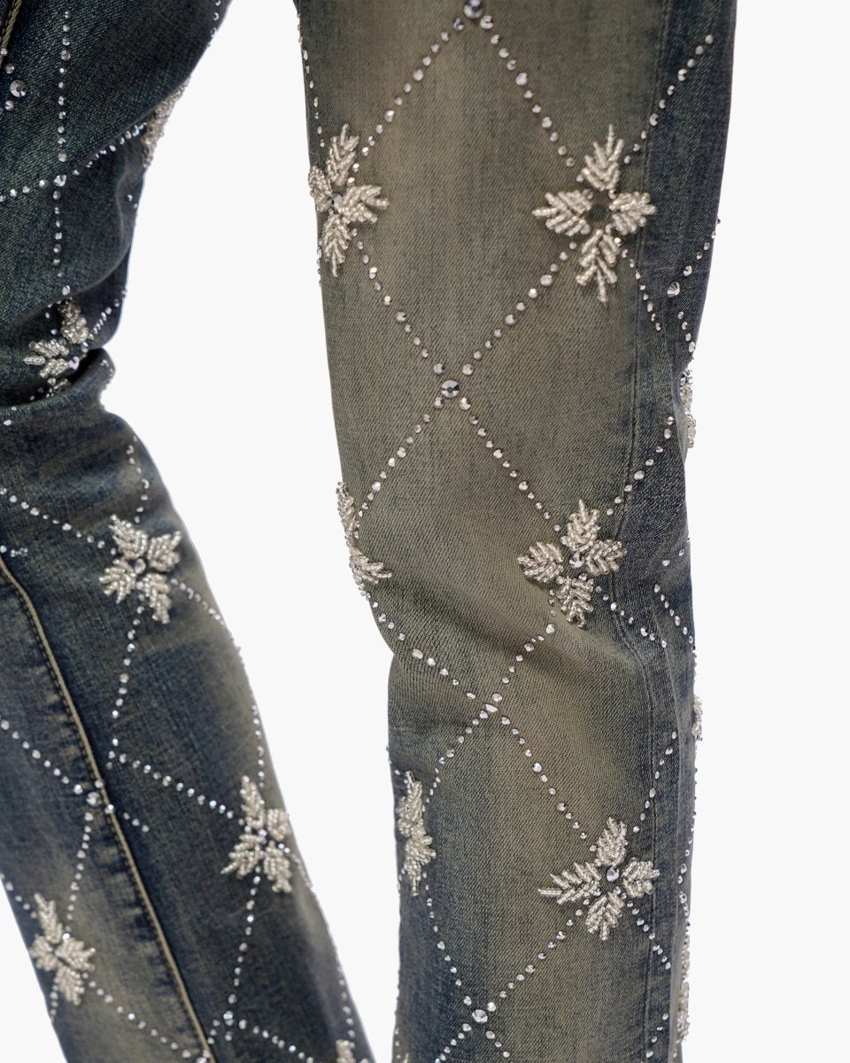 Kinz Stacked Medium Blue Jeans - Valabasas