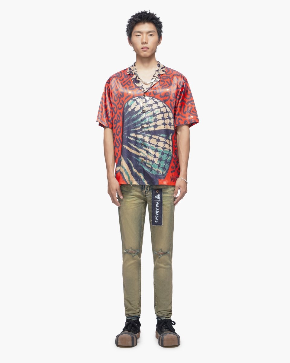 Koufeya Red Button Down Shirt - Valabasas