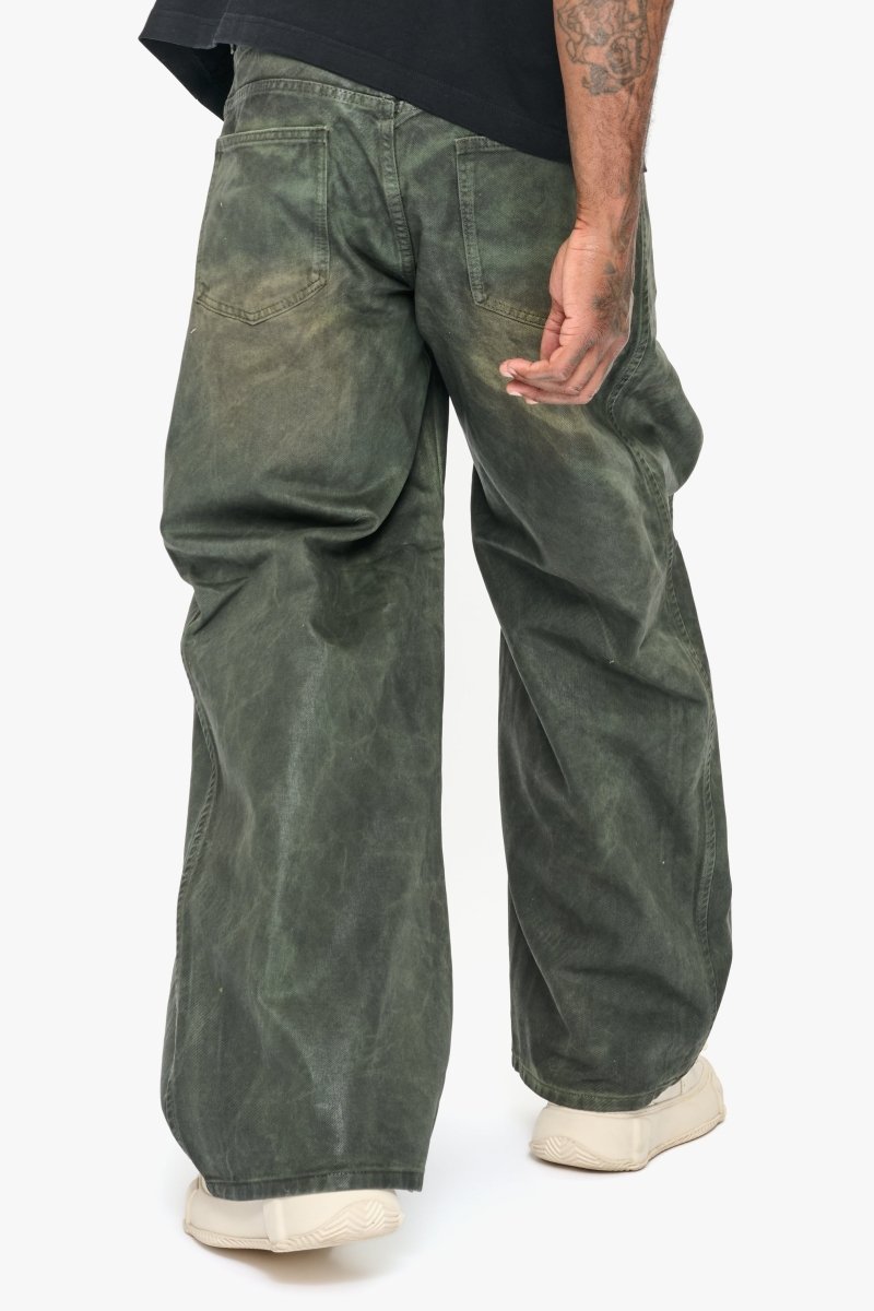 Kuni Baggy Vintage Olive Waxed - Valabasas
