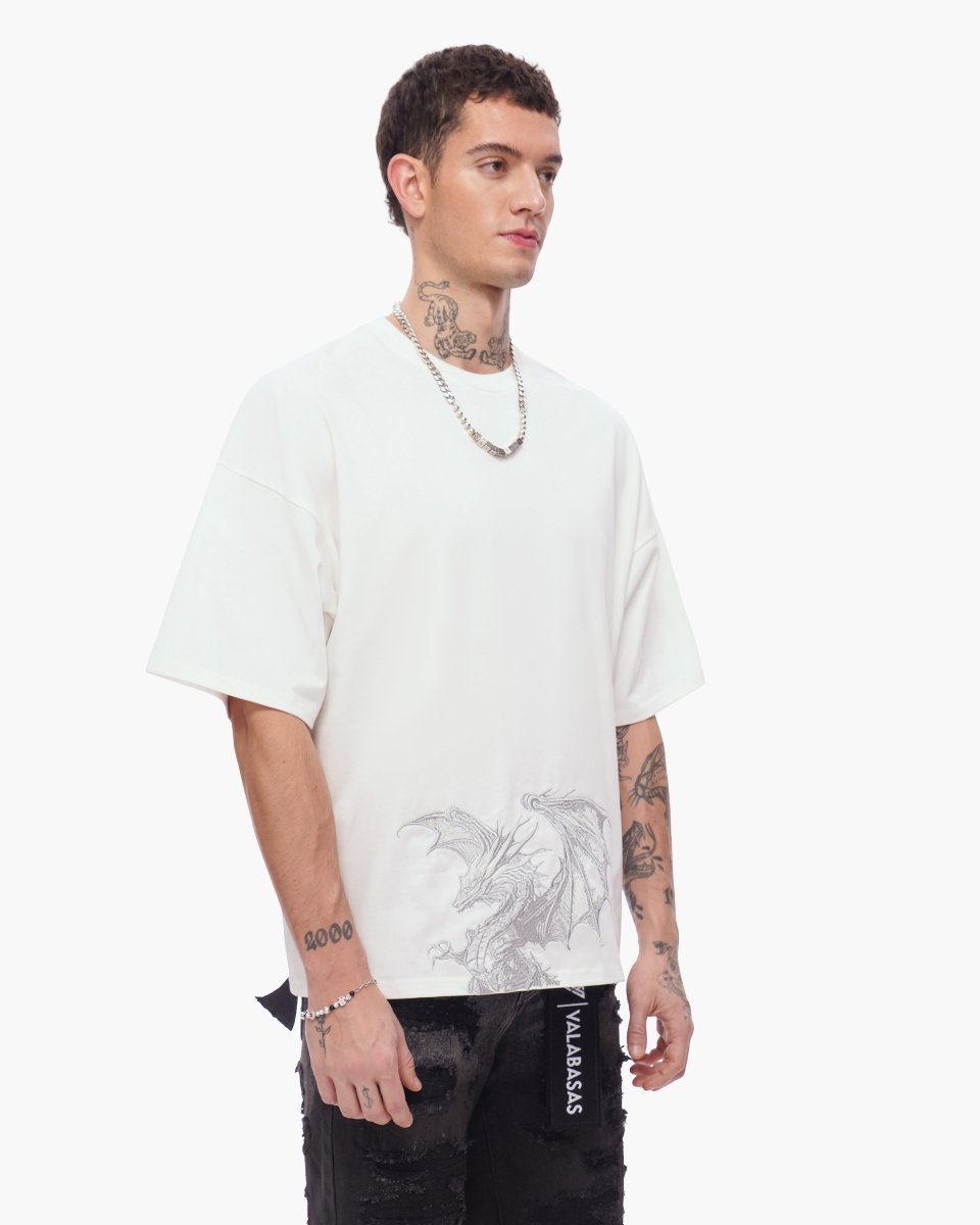 Kunji Tee White Silver - Valabasas