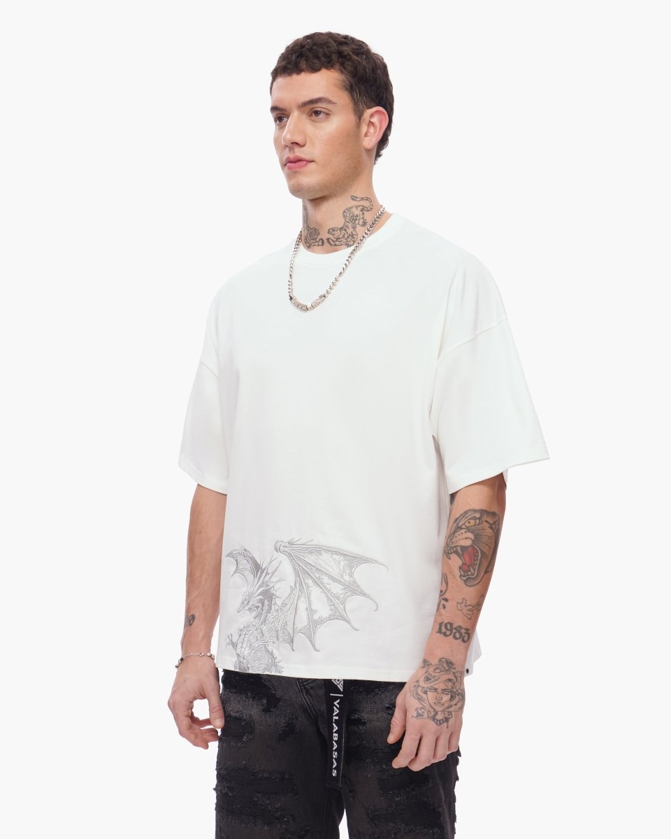 Kunji Tee White Silver - Valabasas