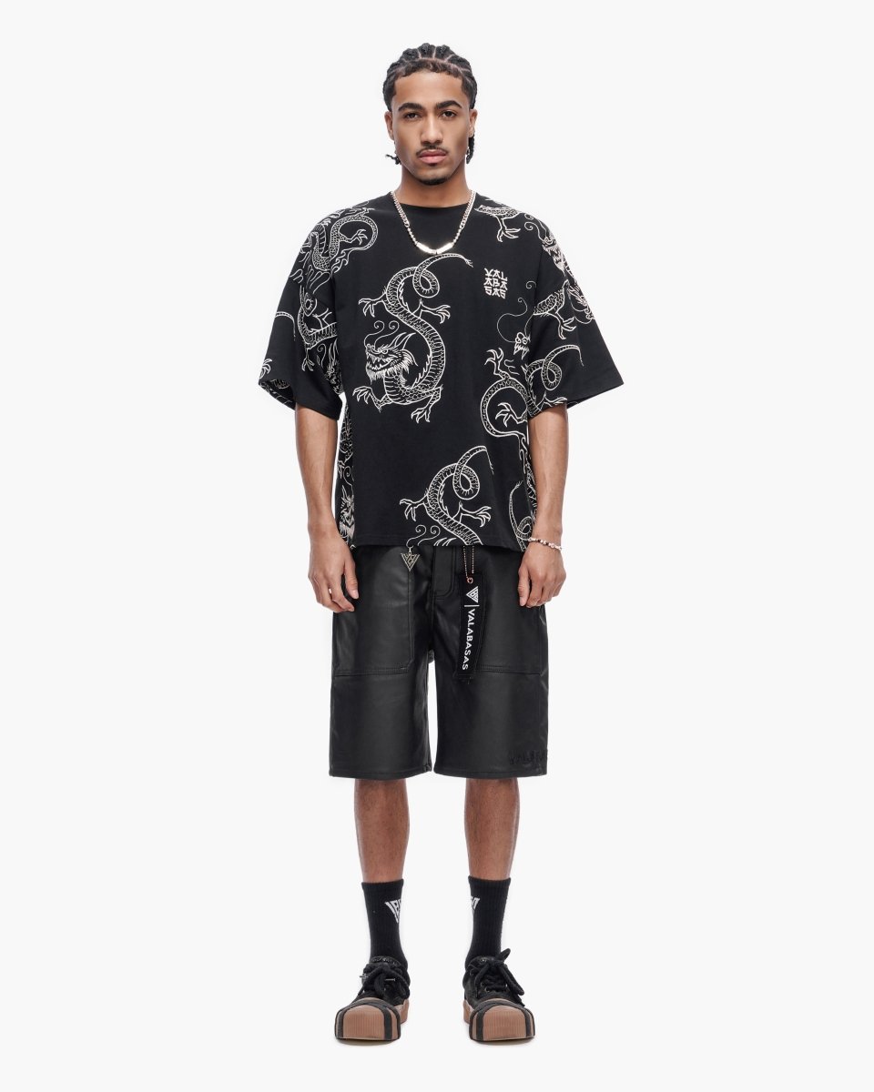 Kuroto Waxed Shorts Black Waxed - Valabasas