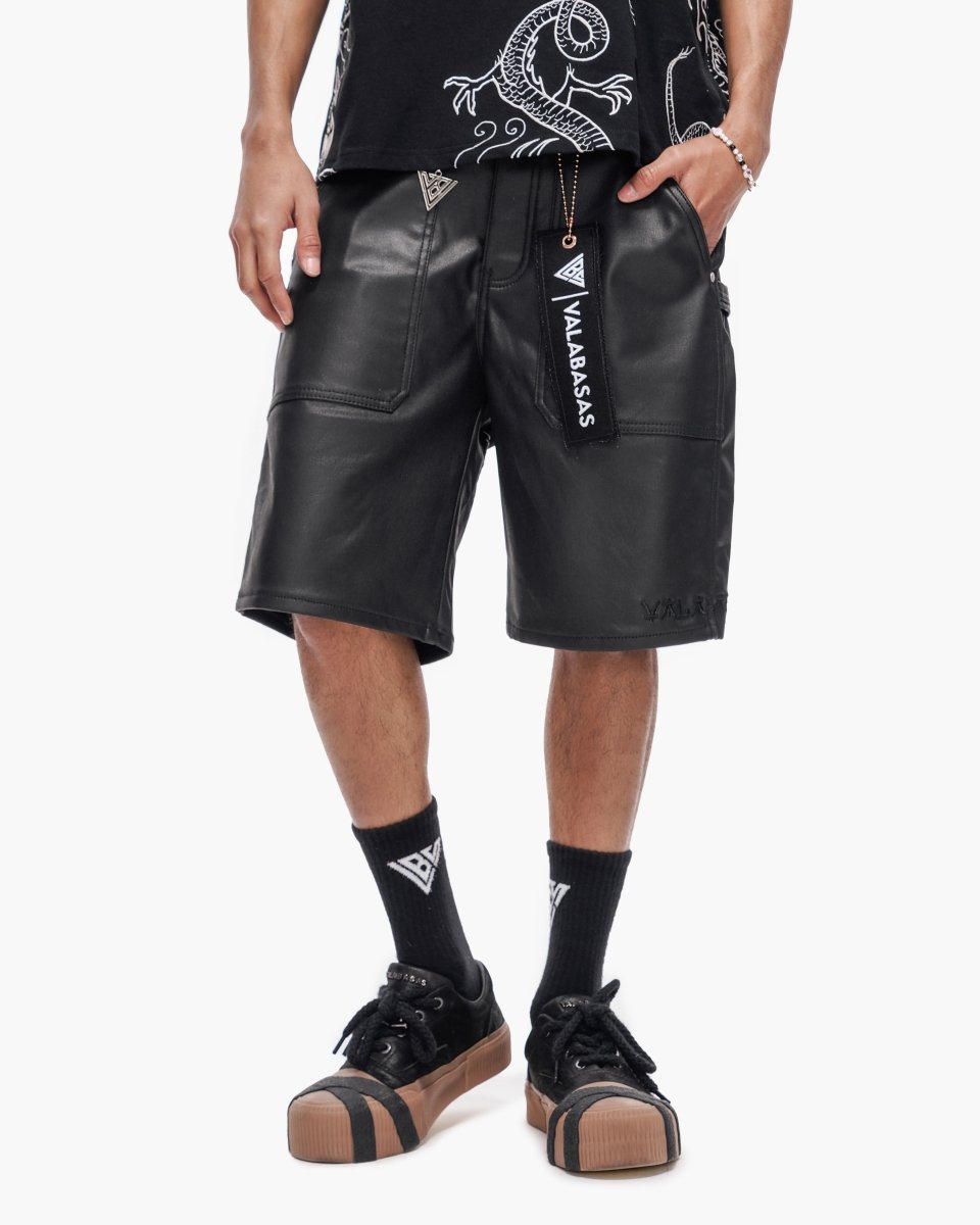 Kuroto Waxed Shorts Black Waxed - Valabasas