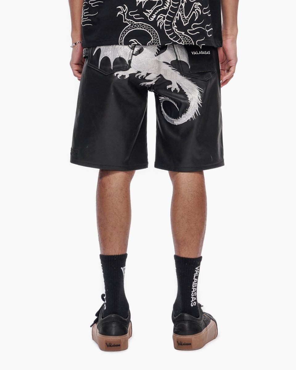 Kuroto Waxed Shorts Black Waxed - Valabasas