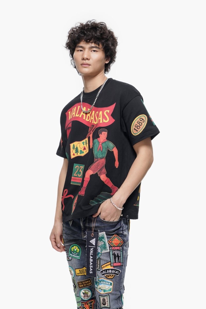 Latitude Tee Black - Valabasas