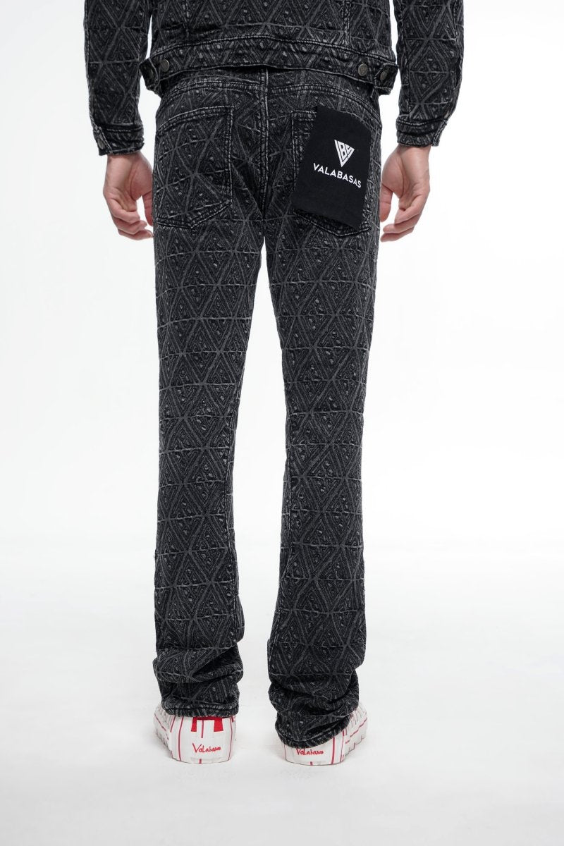 Lockjaw Black Stacked Jeans - Valabasas